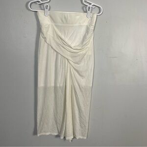 Helmut lang off white midi drape skirt size p/XS
